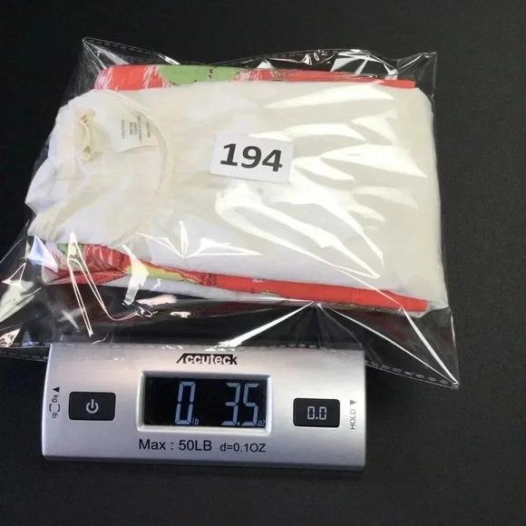 Crewcuts Girls Size 7 Tropical Hawaiian Scene Tank Dress White Orange Pockets - Picture 9 of 10